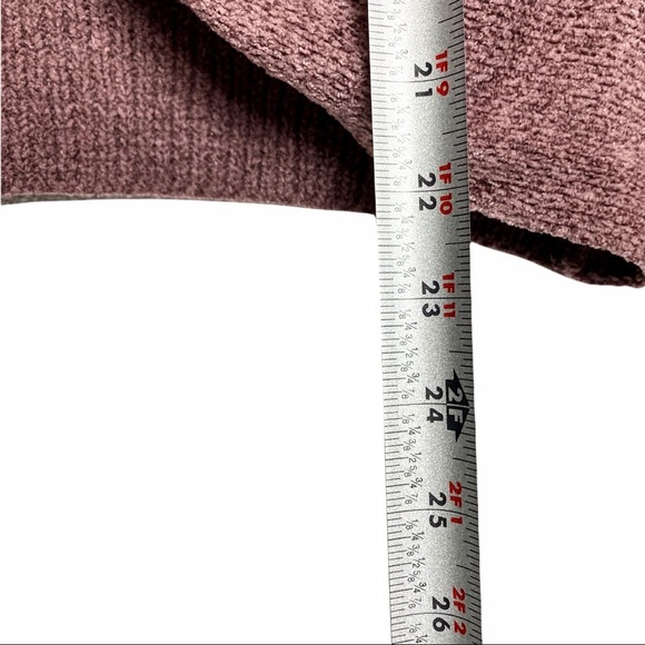 NWT Sugar Moon Winter Plum Sweater With Fixed Lace & Twist Front - Picture 8 of 14